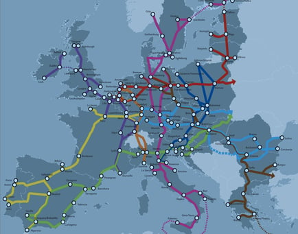 Red de transporte europea